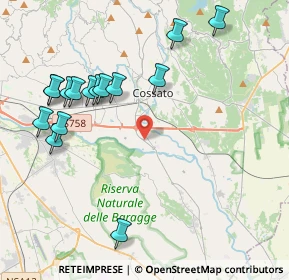 Mappa Via Cascine Ronco, 13836 Cossato BI, Italia (4.53467)