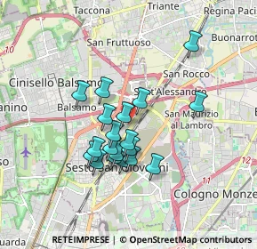 Mappa Via Giacomo Puccini, 20099 Sesto San Giovanni MI, Italia (1.38632)