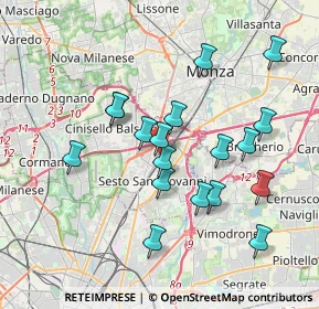 Mappa Via Giacomo Puccini, 20099 Sesto San Giovanni MI, Italia (3.48389)