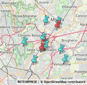 Mappa Via Giacomo Puccini, 20099 Sesto San Giovanni MI, Italia (2.90636)