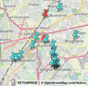 Mappa Via Fabio Filzi, 20093 Cologno Monzese MI, Italia (2.0505)