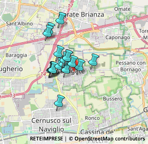 Mappa Via Vincenzo Bellini, 20061 Carugate MI, Italia (1.14778)