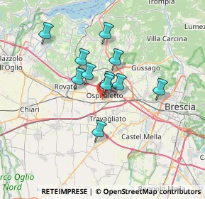 Mappa Via dei Carpini, 25035 Ospitaletto BS, Italia (5.10727)