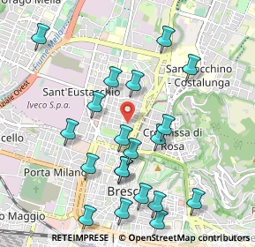 Mappa Via Rocca D'Anfo, 25128 Brescia BS, Italia (1.0715)