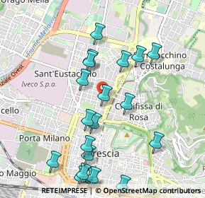 Mappa Via Rocca D'Anfo, 25128 Brescia BS, Italia (1.0845)