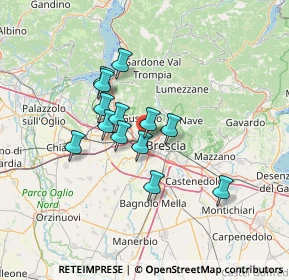 Mappa Via Prima Villaggio Badia, 25132 Brescia BS, Italia (10.36385)