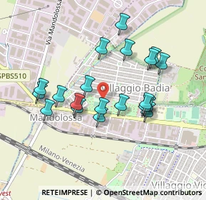 Mappa Via Prima Villaggio Badia, 25132 Brescia BS, Italia (0.4215)