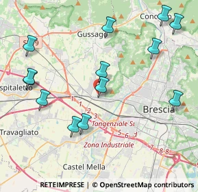 Mappa Via Prima Villaggio Badia, 25132 Brescia BS, Italia (4.69308)