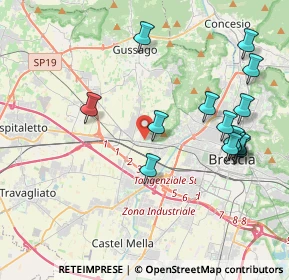 Mappa Via Prima Villaggio Badia, 25132 Brescia BS, Italia (4.31533)