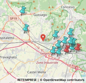 Mappa Via Prima Villaggio Badia, 25132 Brescia BS, Italia (4.32846)