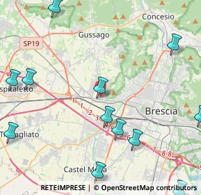 Mappa Via Prima Villaggio Badia, 25132 Brescia BS, Italia (6.05462)