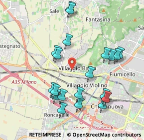 Mappa Via Prima Villaggio Badia, 25132 Brescia BS, Italia (2.0395)