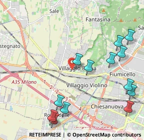 Mappa Via Prima Villaggio Badia, 25132 Brescia BS, Italia (2.56462)