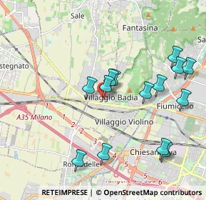 Mappa Via Prima Villaggio Badia, 25132 Brescia BS, Italia (2.025)