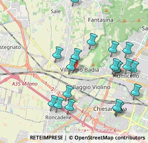 Mappa Via Prima Villaggio Badia, 25132 Brescia BS, Italia (2.20263)