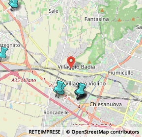 Mappa Via Prima Villaggio Badia, 25132 Brescia BS, Italia (2.62133)