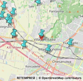 Mappa Via Prima Villaggio Badia, 25132 Brescia BS, Italia (3.1175)