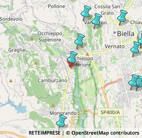 Mappa Via Pista, 13898 Occhieppo Inferiore BI, Italia (2.93)