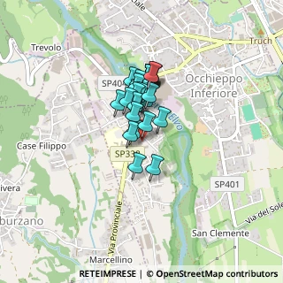 Mappa Via Pista, 13898 Occhieppo Inferiore BI, Italia (0.26296)