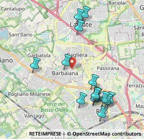 Mappa Via Luigi Meraviglia, 20045 Lainate MI, Italia (2.21333)