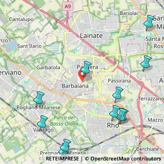 Mappa Via Luigi Meraviglia, 20045 Lainate MI, Italia (2.96818)