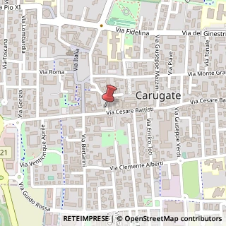 Mappa Via Santa Maria, 32, 20061 Carugate, Milano (Lombardia)