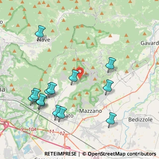 Mappa Via Gazzolo, 25082 Botticino BS, Italia (4.66923)