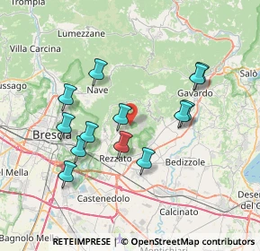 Mappa Via Gazzolo, 25082 Botticino BS, Italia (6.88462)