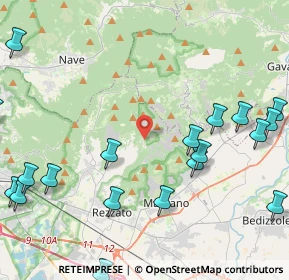Mappa Via Gazzolo, 25082 Botticino BS, Italia (5.97)