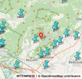 Mappa Via Gazzolo, 25082 Botticino BS, Italia (5.67)