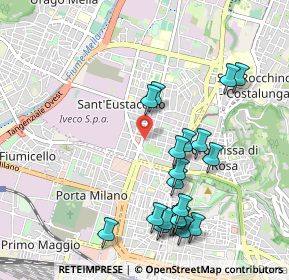 Mappa Via Monte Grappa, 25128 Brescia BS, Italia (1.0715)