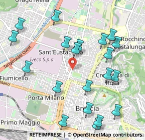 Mappa Via Monte Grappa, 25128 Brescia BS, Italia (1.179)