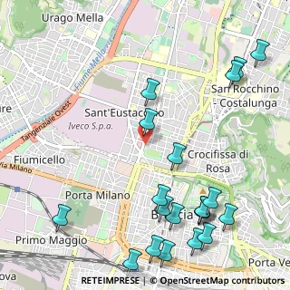 Mappa Via Monte Grappa, 25128 Brescia BS, Italia (1.4105)