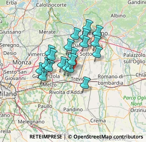 Mappa Via Treviglio, 24045 Fara Gera d'Adda BG, Italia (9.785)