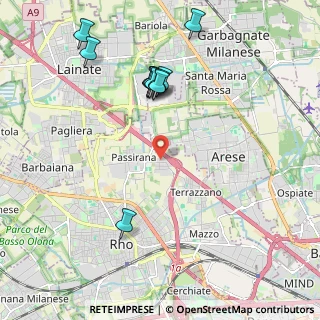 Mappa Via Giuseppe Sirtori, 20017 Rho MI, Italia (2.18545)