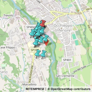 Mappa Via delle Acacie, 13897 Occhieppo Inferiore BI, Italia (0.34074)