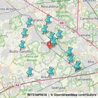 Mappa Via Pitagora, 20015 Parabiago MI, Italia (4.09714)