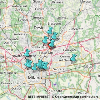 Mappa Via Cadore, 20099 Sesto San Giovanni MI, Italia (6.47571)