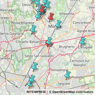 Mappa Via Cadore, 20099 Sesto San Giovanni MI, Italia (5.8315)