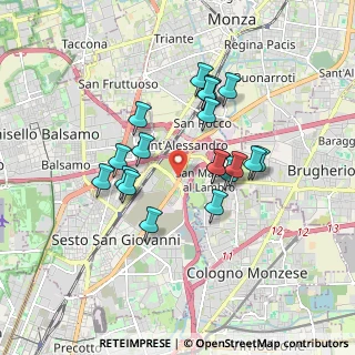 Mappa Via Cadore, 20099 Sesto San Giovanni MI, Italia (1.511)
