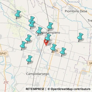 Mappa Via dell'Industria, 35012 Camposampiero PD, Italia (3.8775)