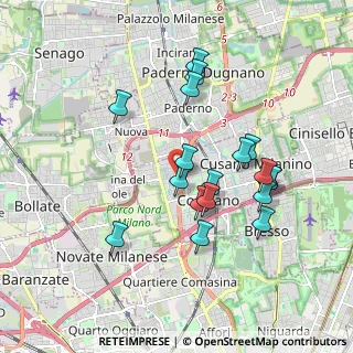 Mappa Via XXIV Maggio, 20032 Cormano MI, Italia (1.70667)