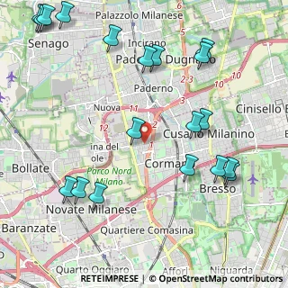 Mappa Via XXIV Maggio, 20032 Cormano MI, Italia (2.71737)