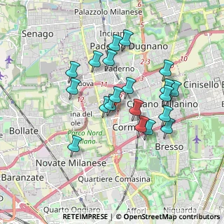 Mappa Via XXIV Maggio, 20032 Cormano MI, Italia (1.5885)