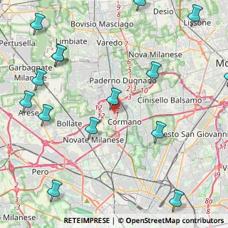 Mappa Via XXIV Maggio, 20032 Cormano MI, Italia (6.2375)