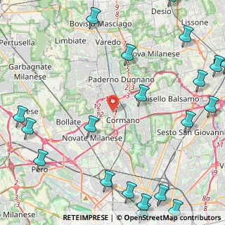Mappa Via XXIV Maggio, 20032 Cormano MI, Italia (6.8475)