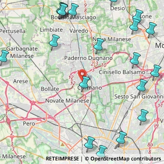 Mappa Via XXIV Maggio, 20032 Cormano MI, Italia (6.7165)