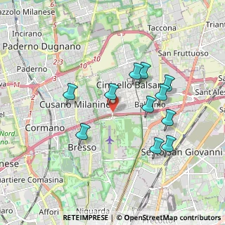 Mappa Via Modigliani, 20092 Cinisello Balsamo MI, Italia (1.70818)
