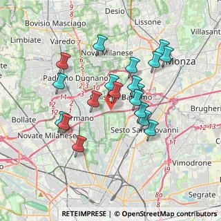 Mappa Via Modigliani, 20092 Cinisello Balsamo MI, Italia (3.25737)