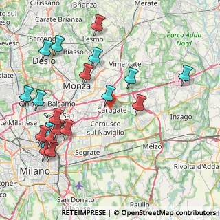 Mappa 20060 Carugate MI, Italia (9.8645)